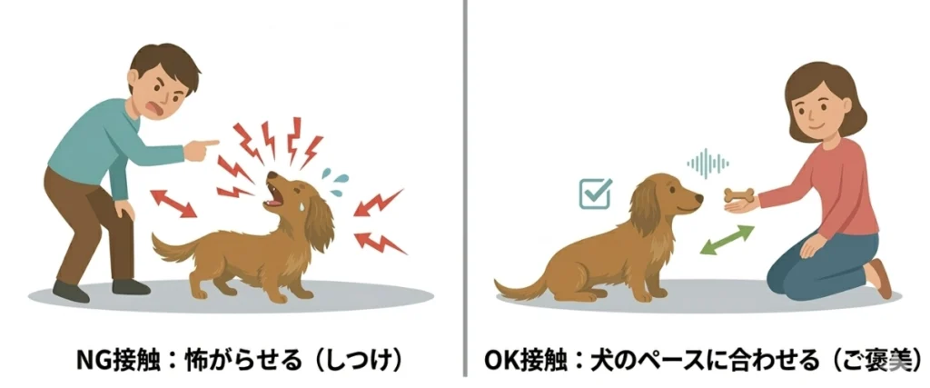 ダックスのやってはいけない社会化
（しつけ）