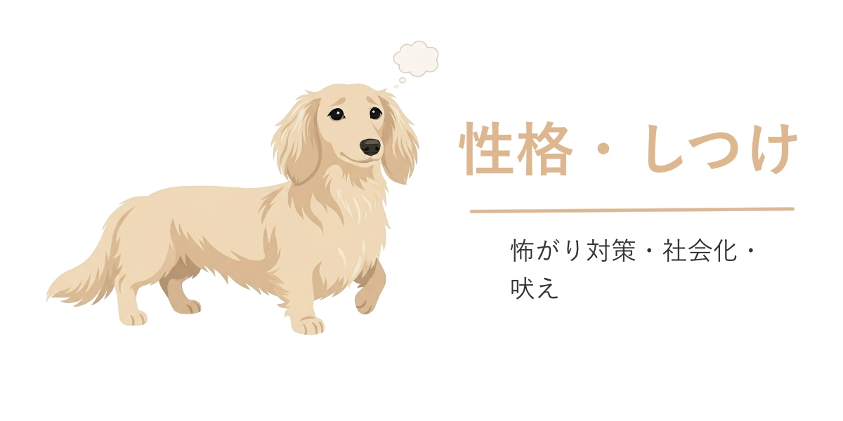 性格・しつ 怖がり対策・社会化・吠え