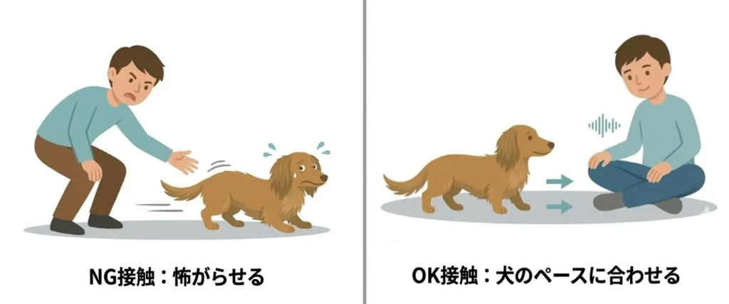 ダックスのやってはいけない社会化
（ふれあい）