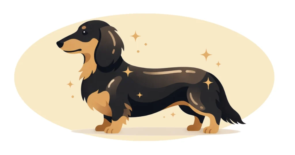 ダックスフンドの健康を支える脂質の役割を説明するイメージ