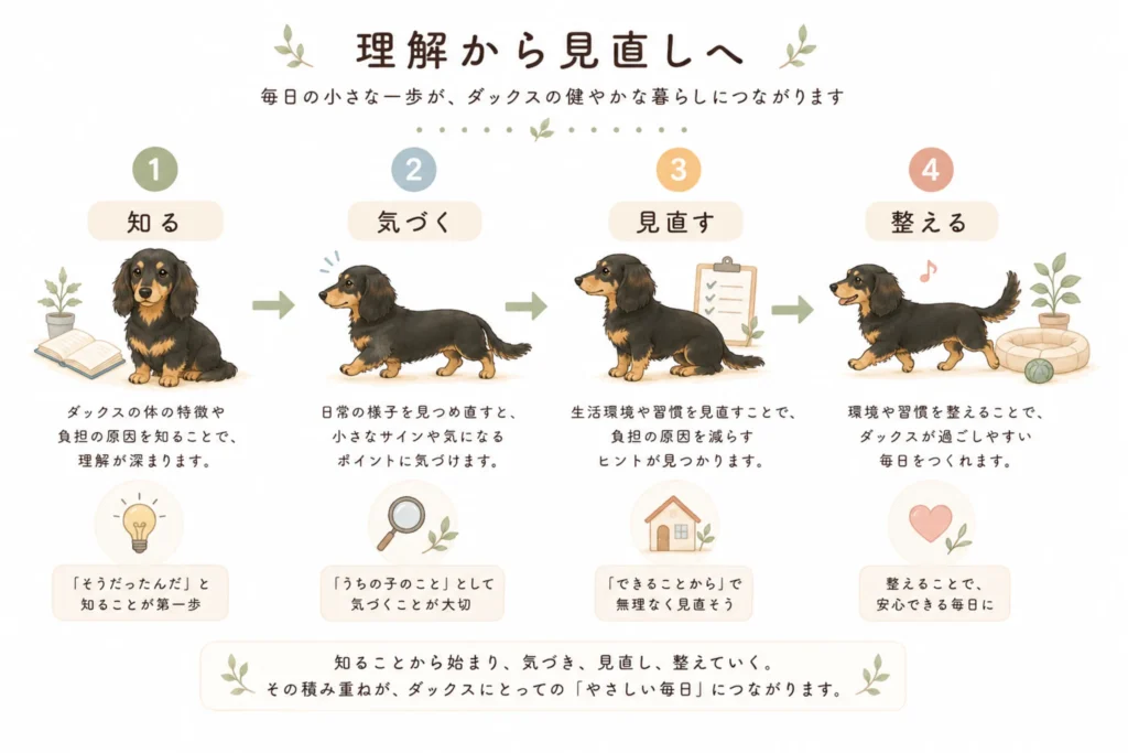 知るから整えるまでの流れ