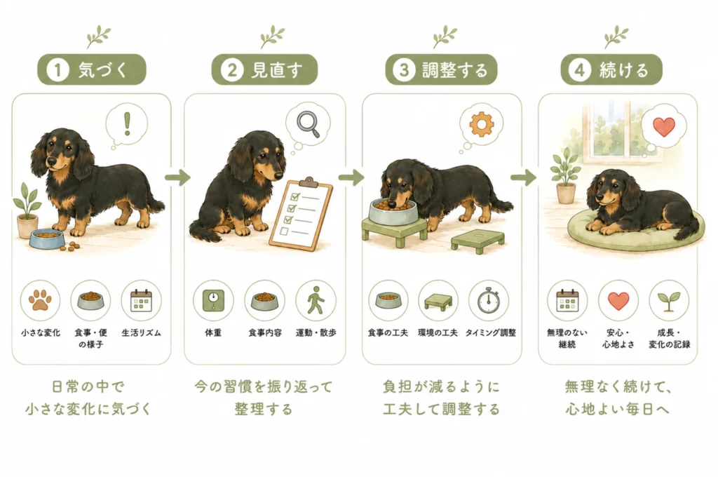 習慣を見直す流れ