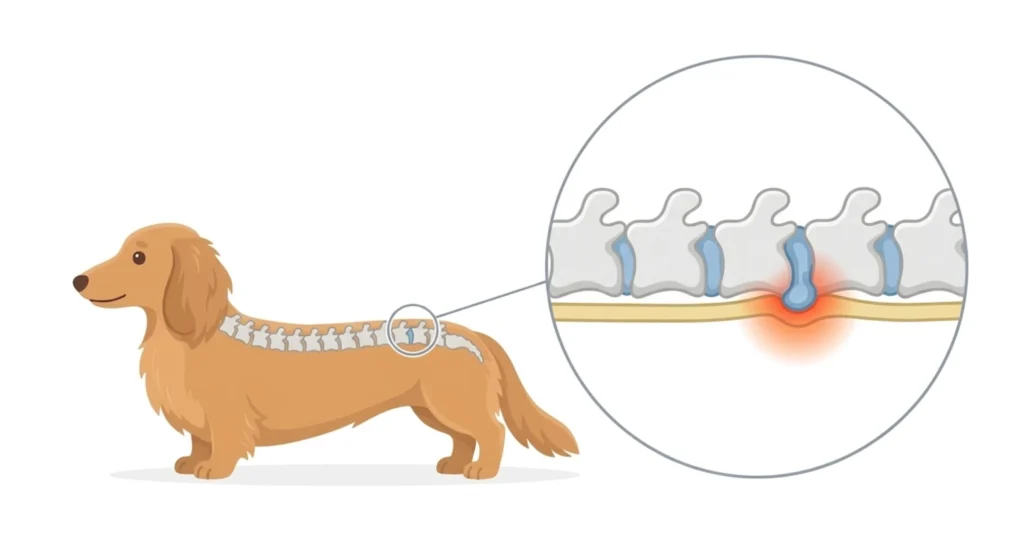 ダックスのヘルニア図
