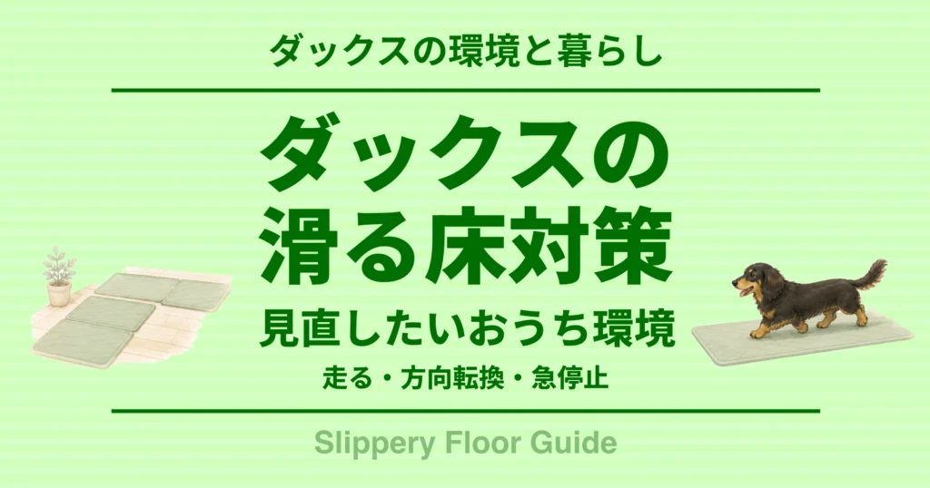 ダックスの滑る床対策