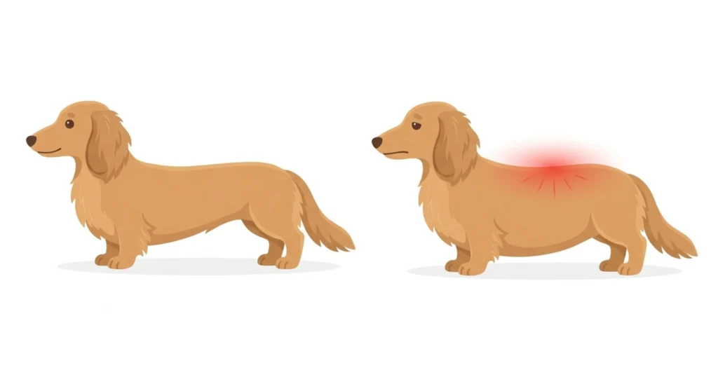 図解：理想体型と肥満体型の比較｜腰への負担の違い