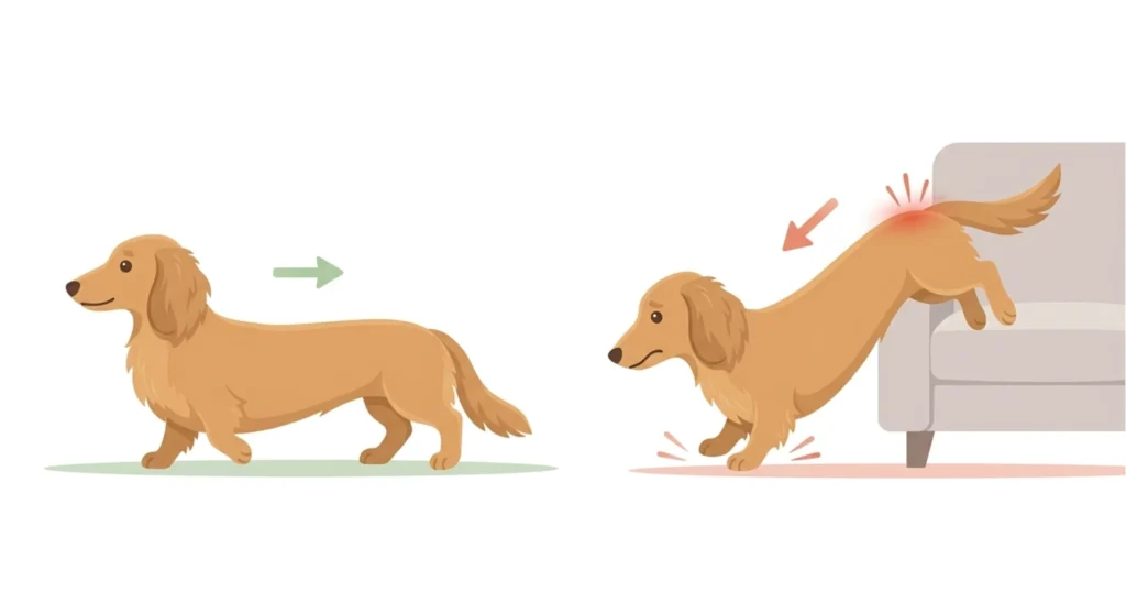 図解：OK運動とNG行動｜散歩 vs ジャンプ