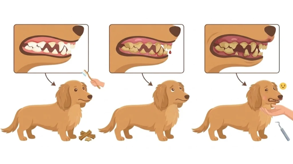 歯周病の進行度合い図