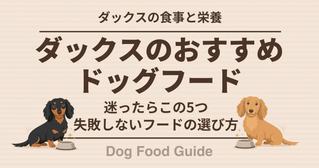 ダックスのおすすめドッグフード