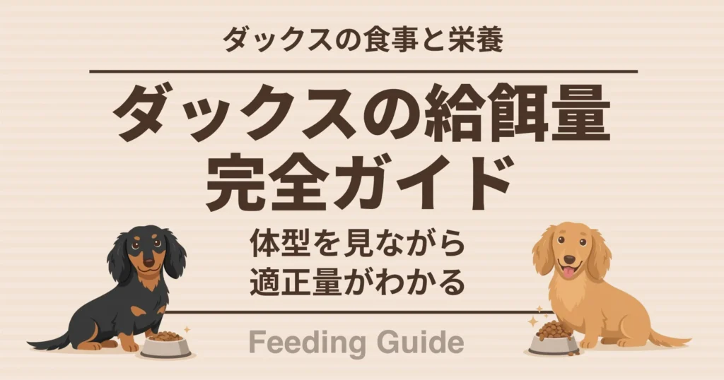 ダックスの食事と栄養 ダックスの給餌量完全ガイド