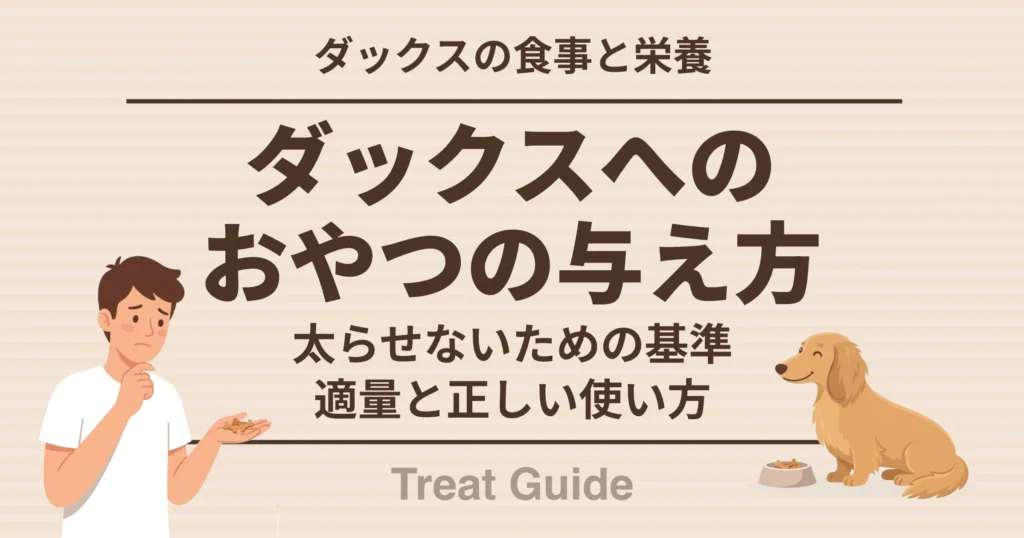 ダックスへのおやつの与え方 太らせないための基準 適量と正しい使い方