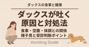 ダックスが吐く原因と対処法
