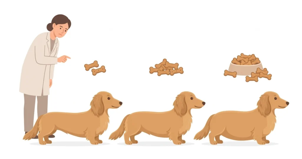 おやつによる体型変化図