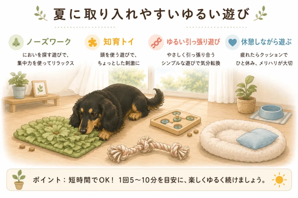 夏に取り入れやすい遊び一覧