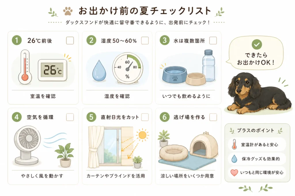 おでかけ前の夏のチェックリスト