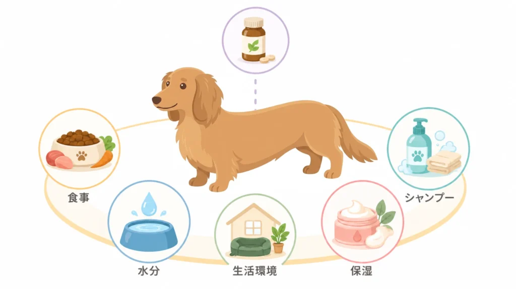 「食事・生活＞サプリ」優先順位図解