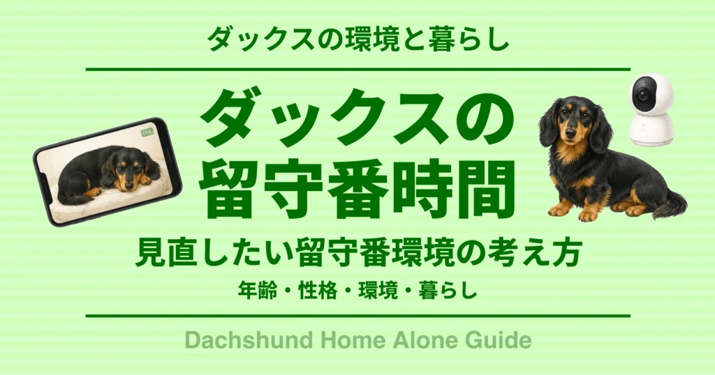 ダックスの留守番時間