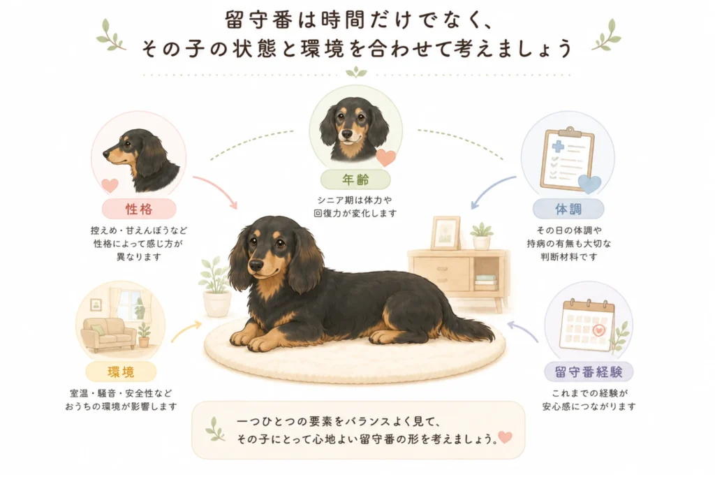 留守番時間だけでは判断できない理由