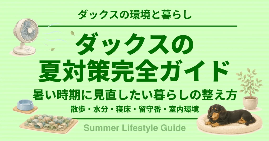 ダックスの夏対策完全ガイド