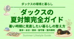 ダックスの夏対策完全ガイド