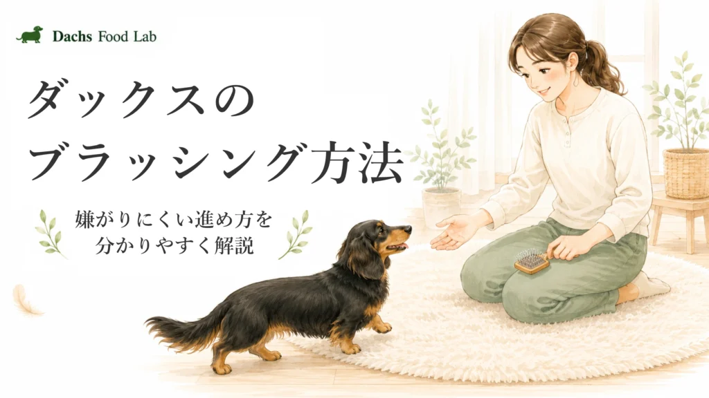 ダックスのブラッシング方法｜嫌がりにくい進め方を分かりやすく解説