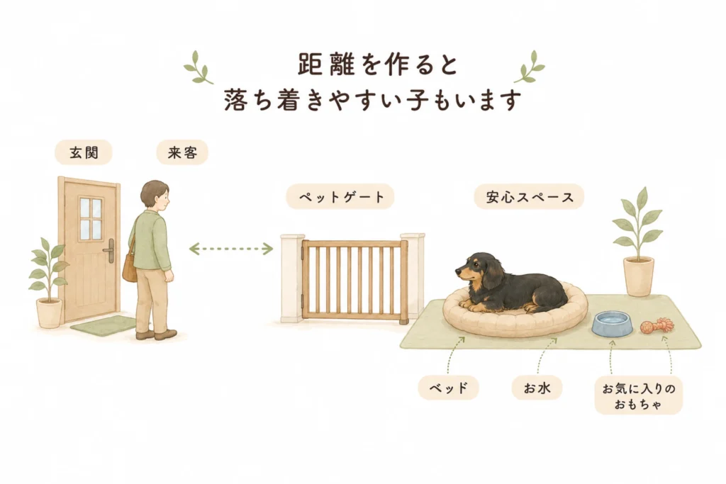来客時に落ち着いて過ごせる環境
