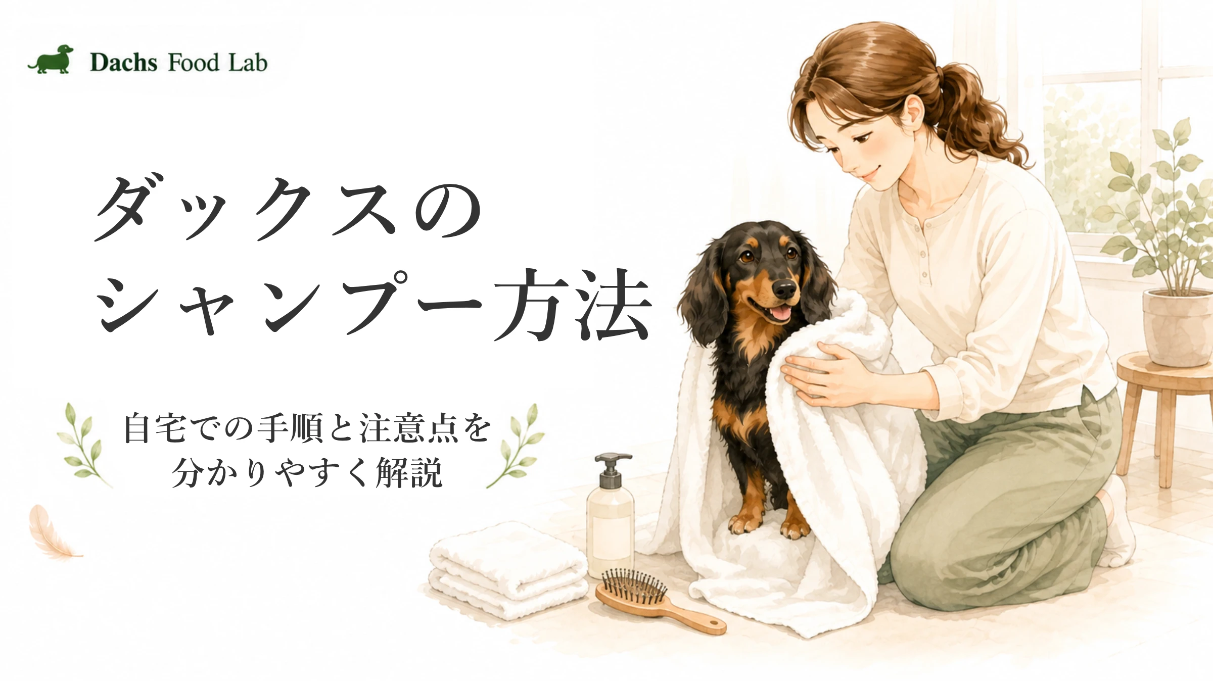 ダックスのシャンプー方法|自宅での手順と注意点を分かりやすく解説